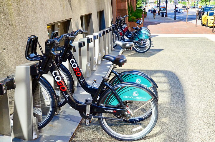 CoGo Bikeshare bikes