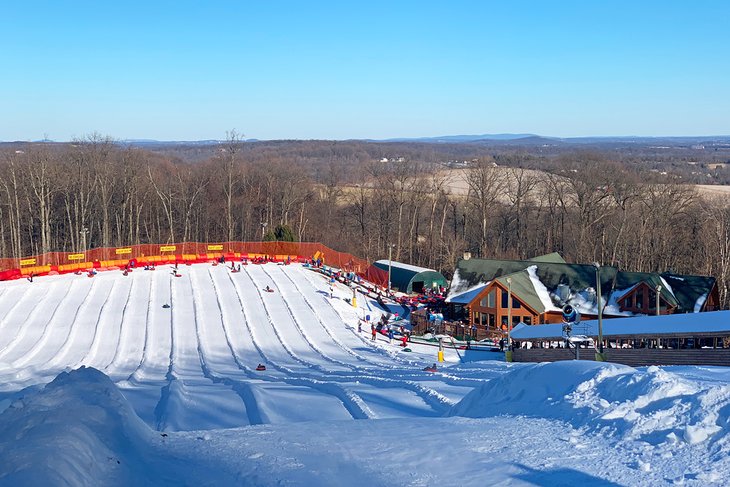 Boulder Ridge tubing area at Liberty Mountain Resort