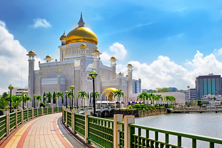 The Omar Ali Saifuddien Mosque in Brunei
