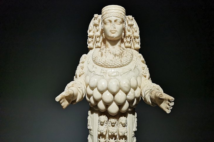 Artemis statue in the Ephesus Museum