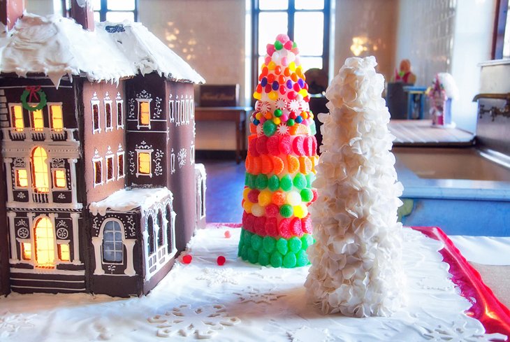 Gingerbread house at The Breakers, Newport, RI