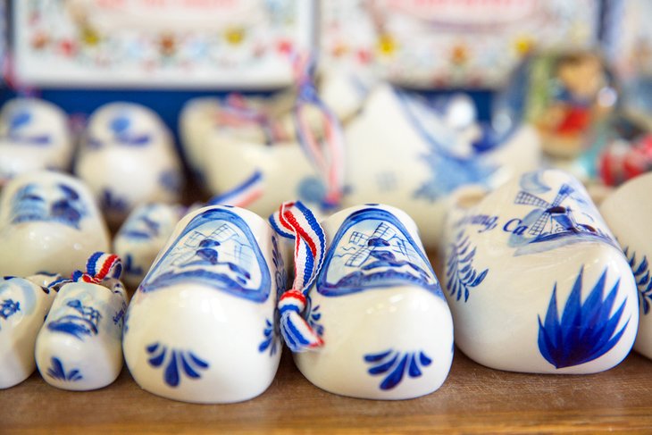 Delft blue clogs, Solvang, California