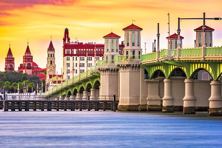 St. Augustine skyline and the Bridge of Lions