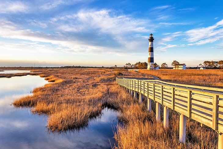 Bodie Island Lighthouse in North Carolina's Outer Banks