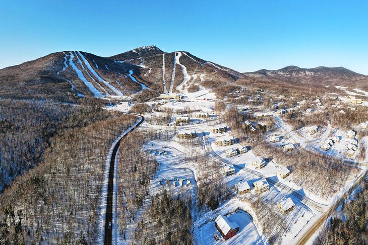 Aerial view of Jay Peak