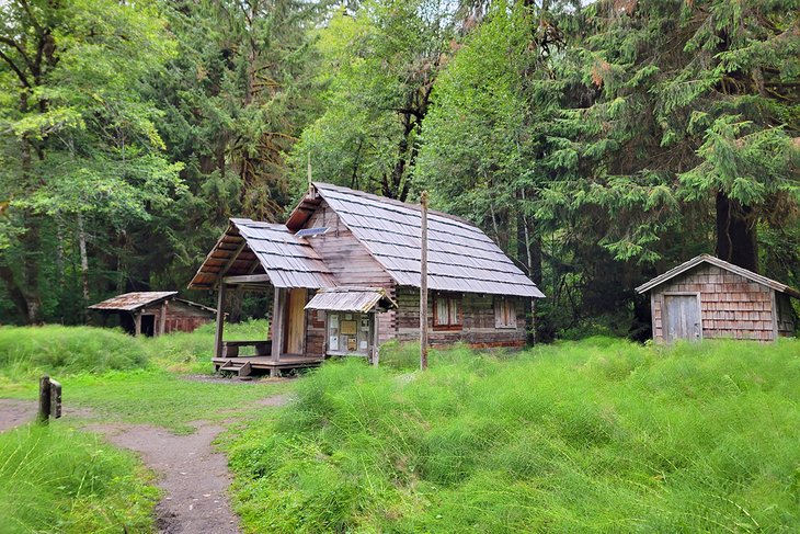 Olympus Guard Station, 9.1 miles from the trailhead