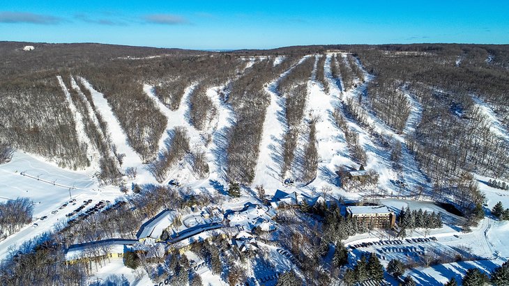 Aerial view of Devil's Head Resort