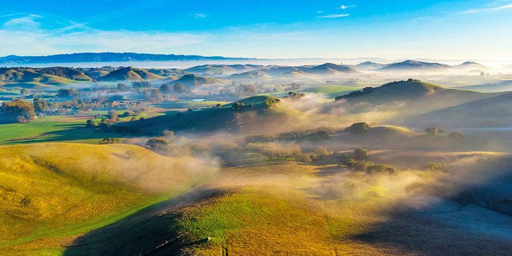 Aerial view of Petaluma