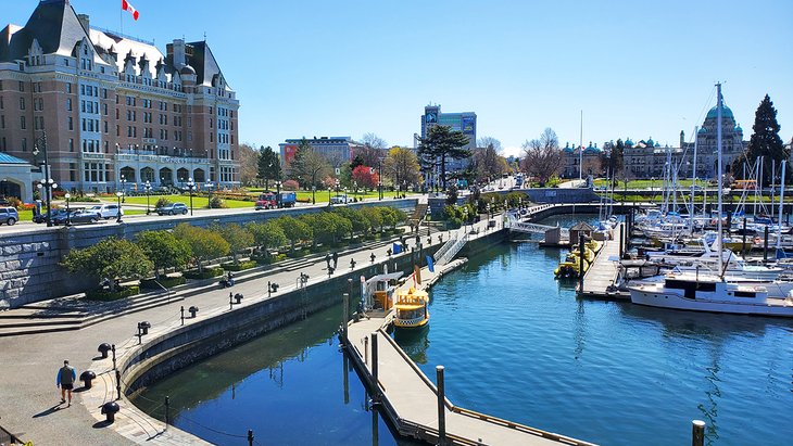 Victoria's Inner Harbour in April