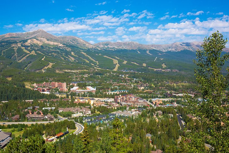 View over Breckenridge in the summer