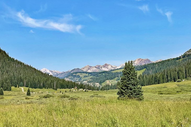 Mountain landscape in Crested Butte