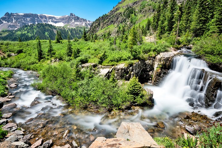 Waterfall at Yankee Boy Basin