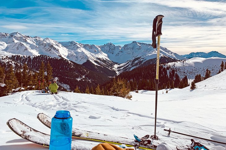 Backcountry skiing in Silverton