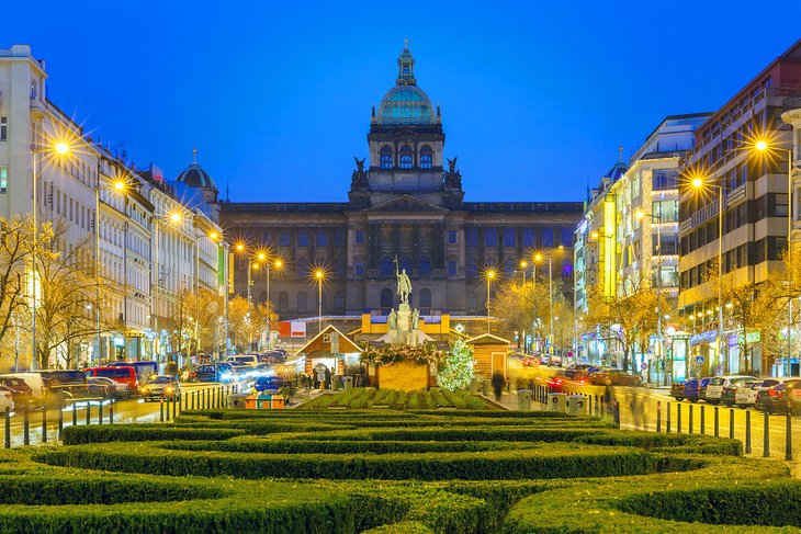 Christmas market in Wenceslas Square