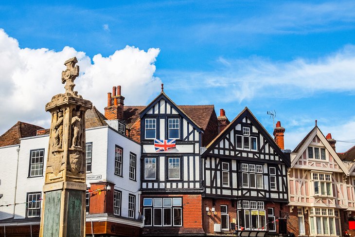 Tudor buildings in Canterbury