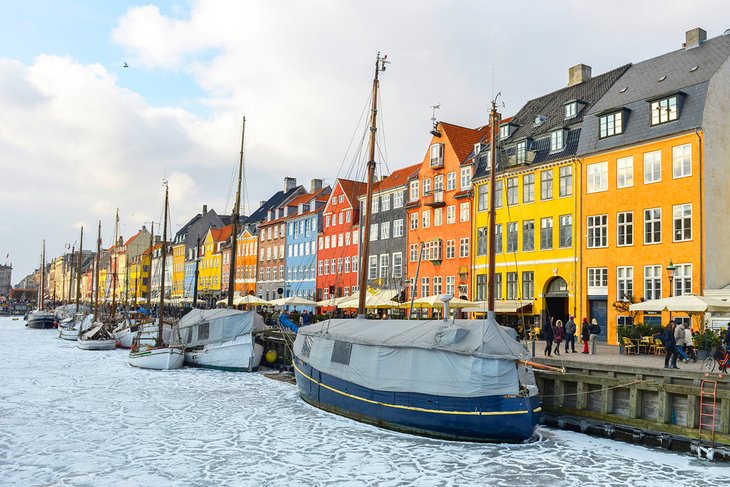 Colorful buildings in Copenhagen's Nyhavn district