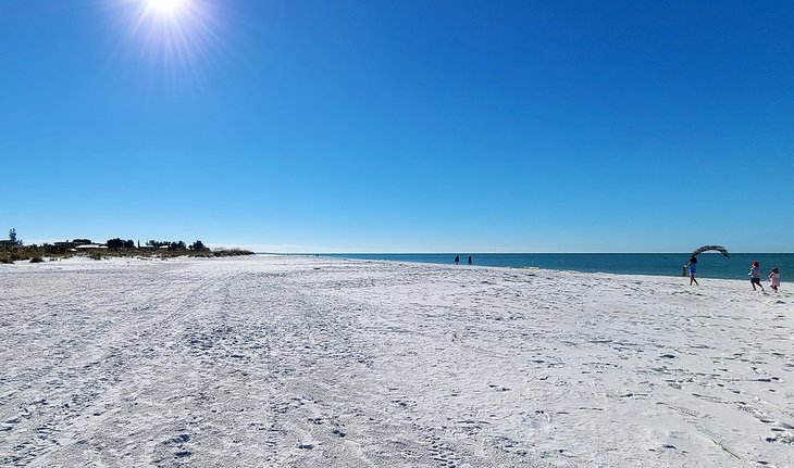 Children on Bean Point Beach