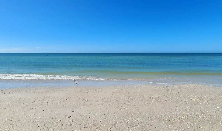 The shoreline at Tigertail Beach