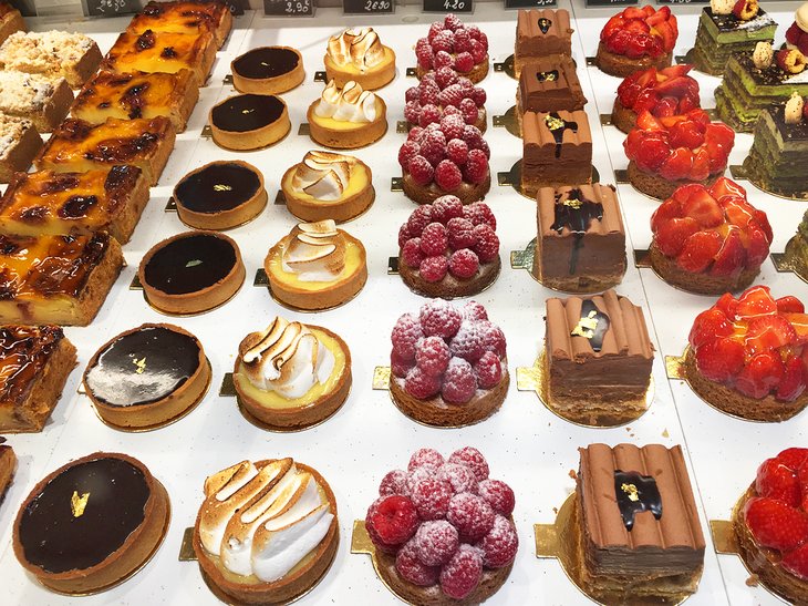 Desserts in a Paris patisserie