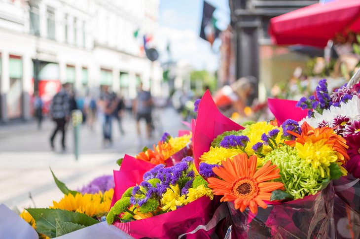 Fleurs à vendre sur Grafton Street