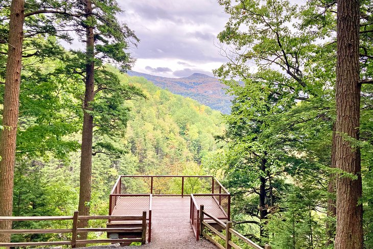 Viewing platform on the Kaaterskill Falls Trail