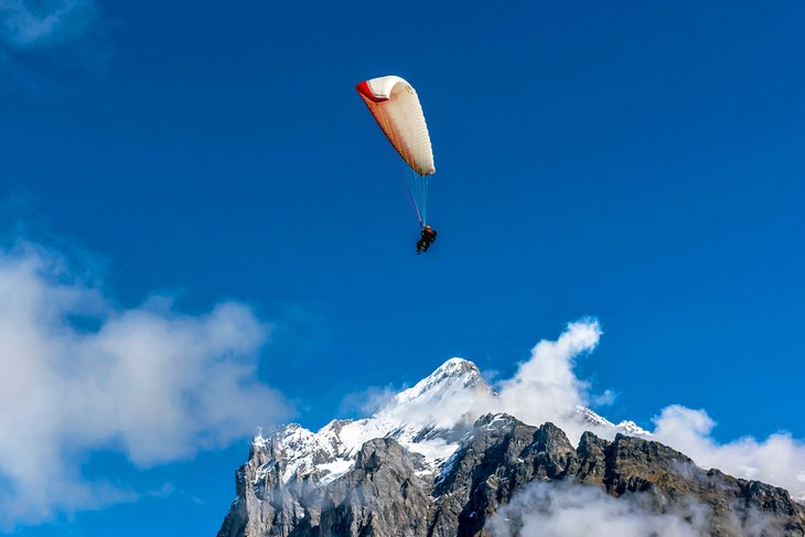 Paraglider over Grindelwald