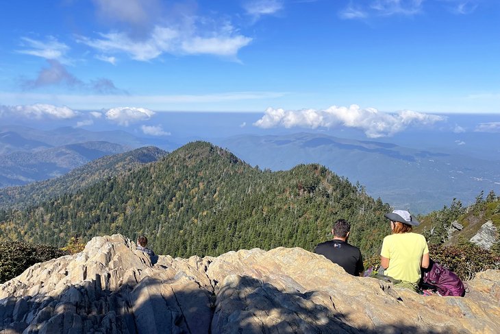 Cliff tops on Mount LeConte