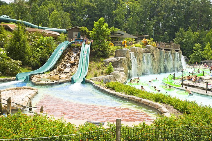 Waterslides at Dollywood's Splash Country