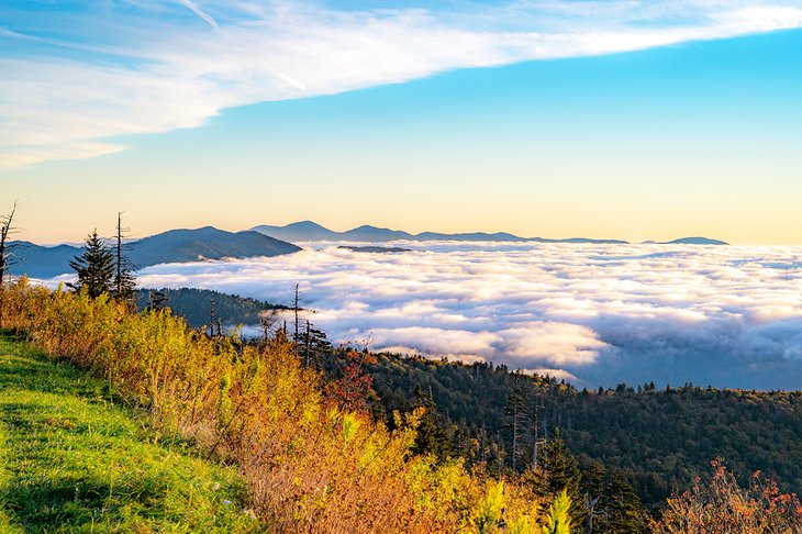 Morning sunrise on Clingmans Dome