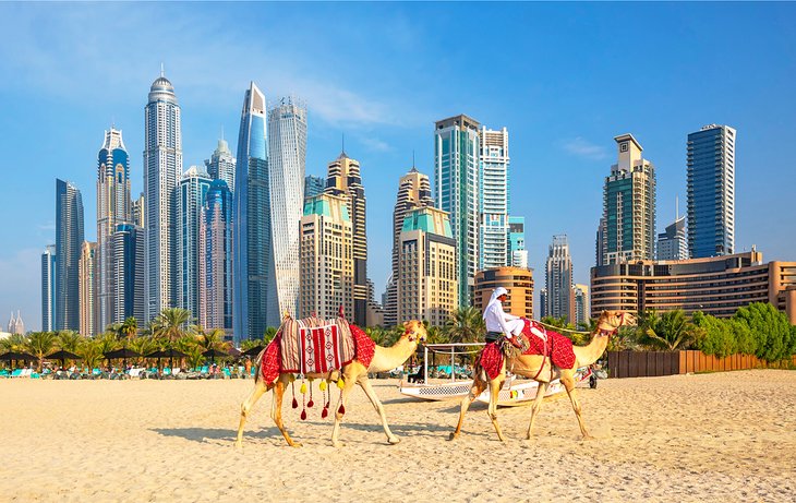 Winter sun on Jumeirah beach