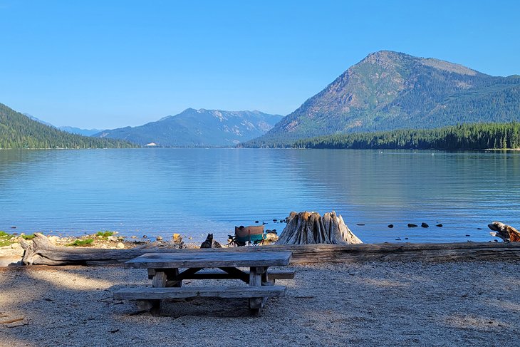 Lake Wenatchee State Park in summer