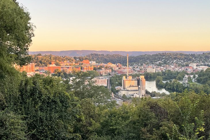 Morgantown at sunset