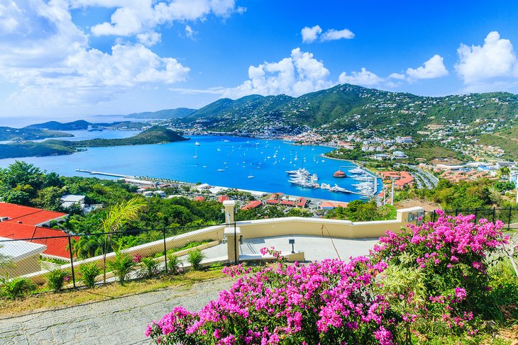 View over St. Thomas, U.S. Virgin Islands