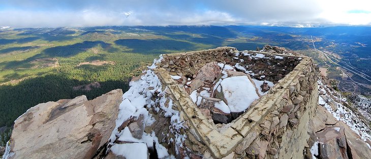 Old Lookout Foundation atop Black Butte Summit