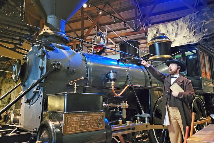 Steam engine in the California State Railroad Museum