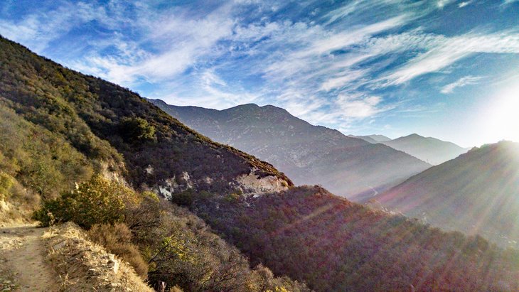 Early morning on the Romero Canyon Trail