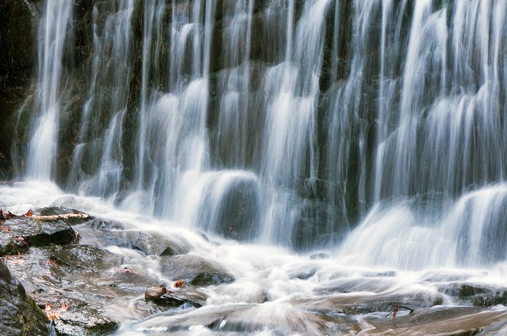 Waterfall in Burr Pond State Park