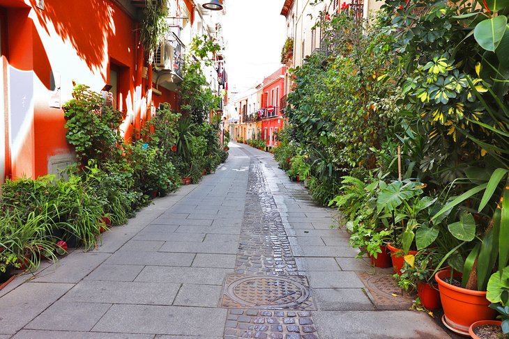 Strada nel quartiere Villanova di Cagliari