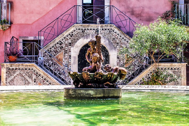 Fountain inside the Museo Archeologico Regionale Paolo Orsi in Syracuse