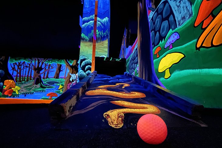 D &amp; D Blacklight Mini Golf