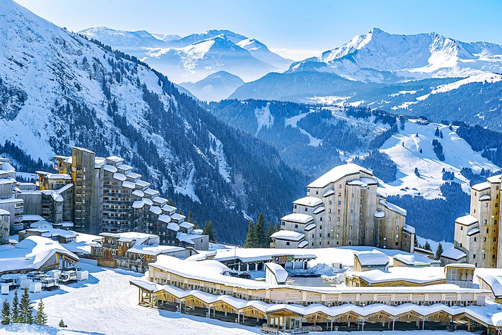 Avoriaz ski resort in France