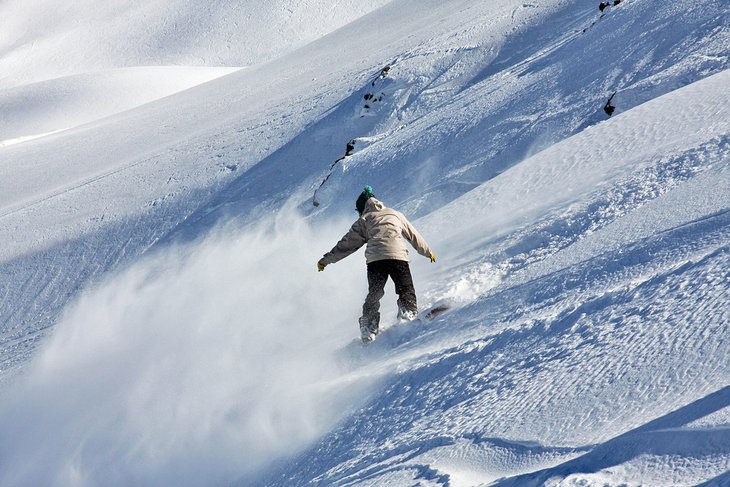 Snowboarding at Valle Nevado, Chile