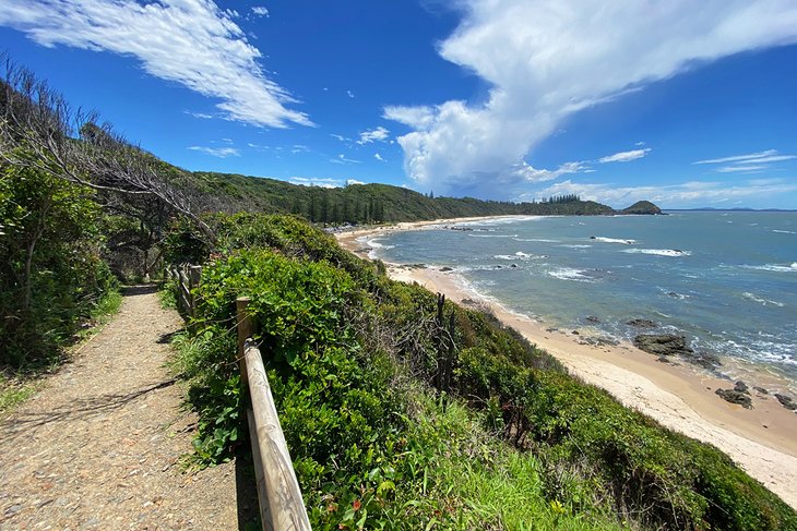 Ocean-view trail on the Port Macquarie Coastal Walk