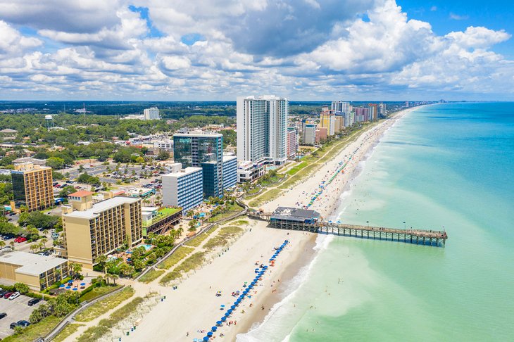 Aerial view of Myrtle Beach, South Carolina