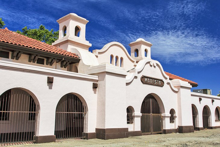 Train station in Modesto