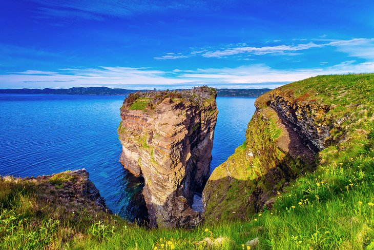 Sea stack at Bell Island