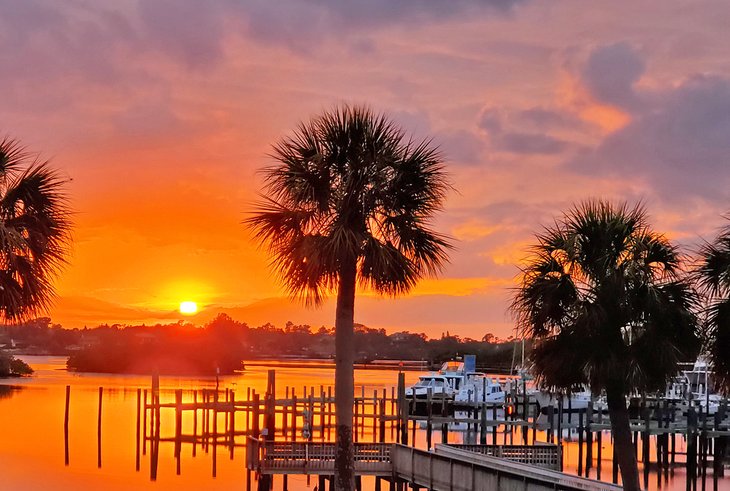 Sunset at Tarpon Springs, FL