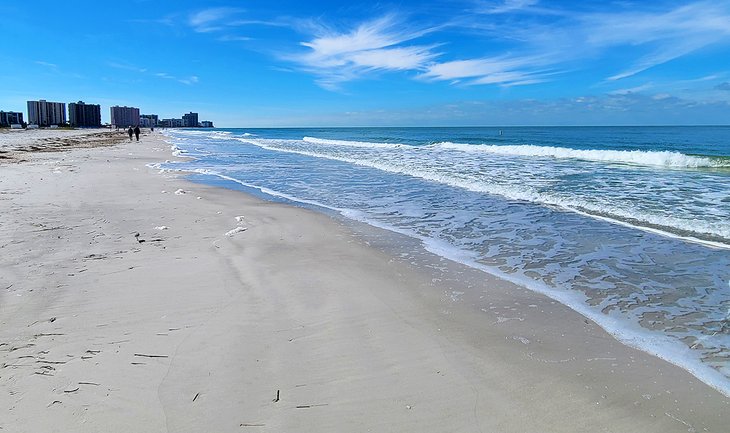 The beach at Sand Key Park