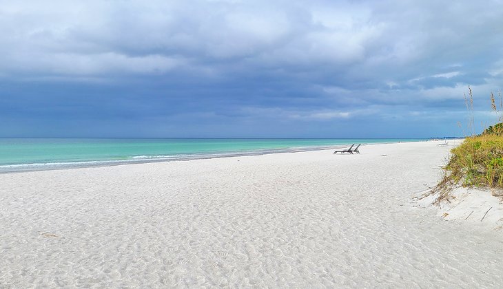 Longboat Key Beach on a stormy day