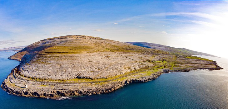 Aerial view of The Burren